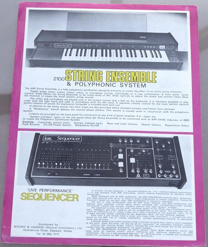 Arp-1970s classic promo leaflet (UK)
